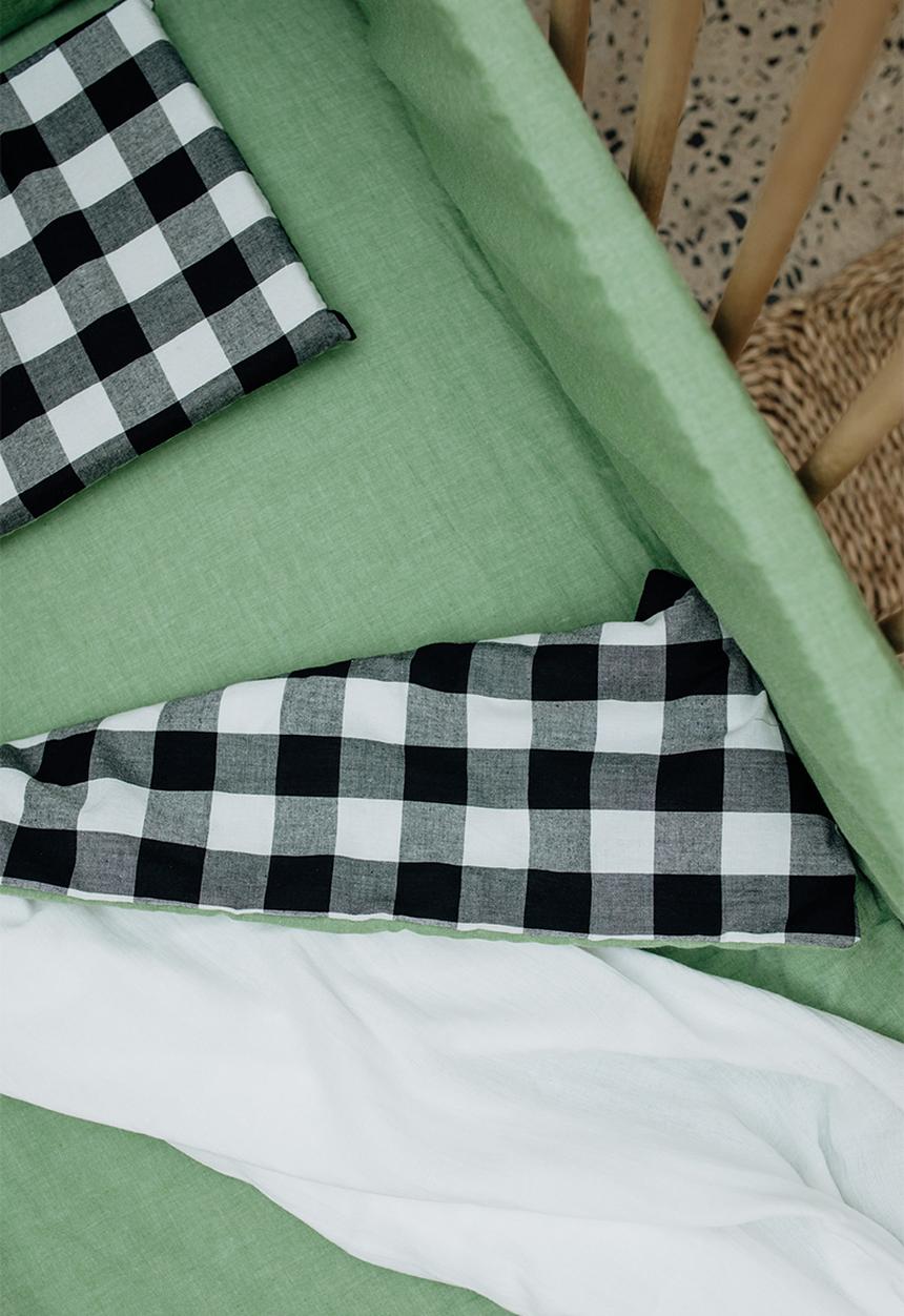Phlo Studio - Cotton fitted sheet - washed fern