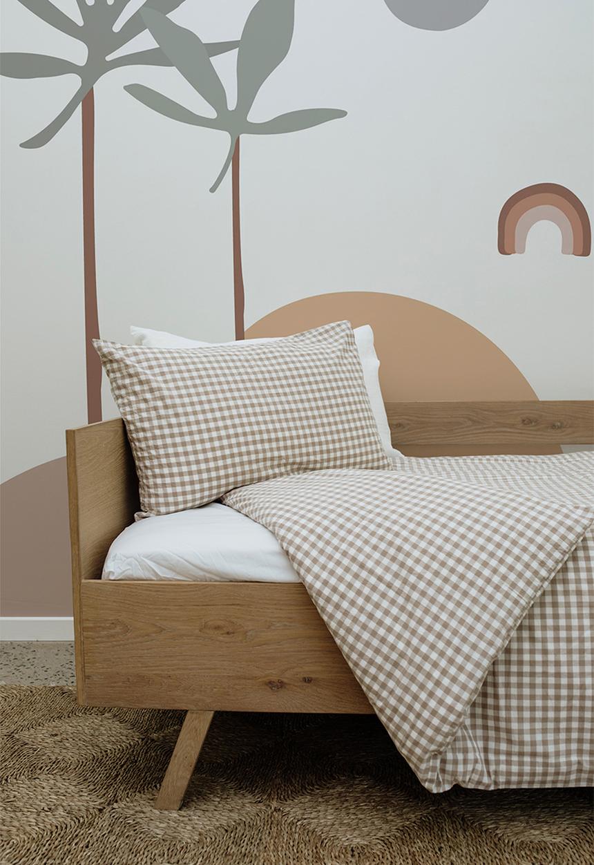 Phlo Studio - Duvet cover - natural Gingham