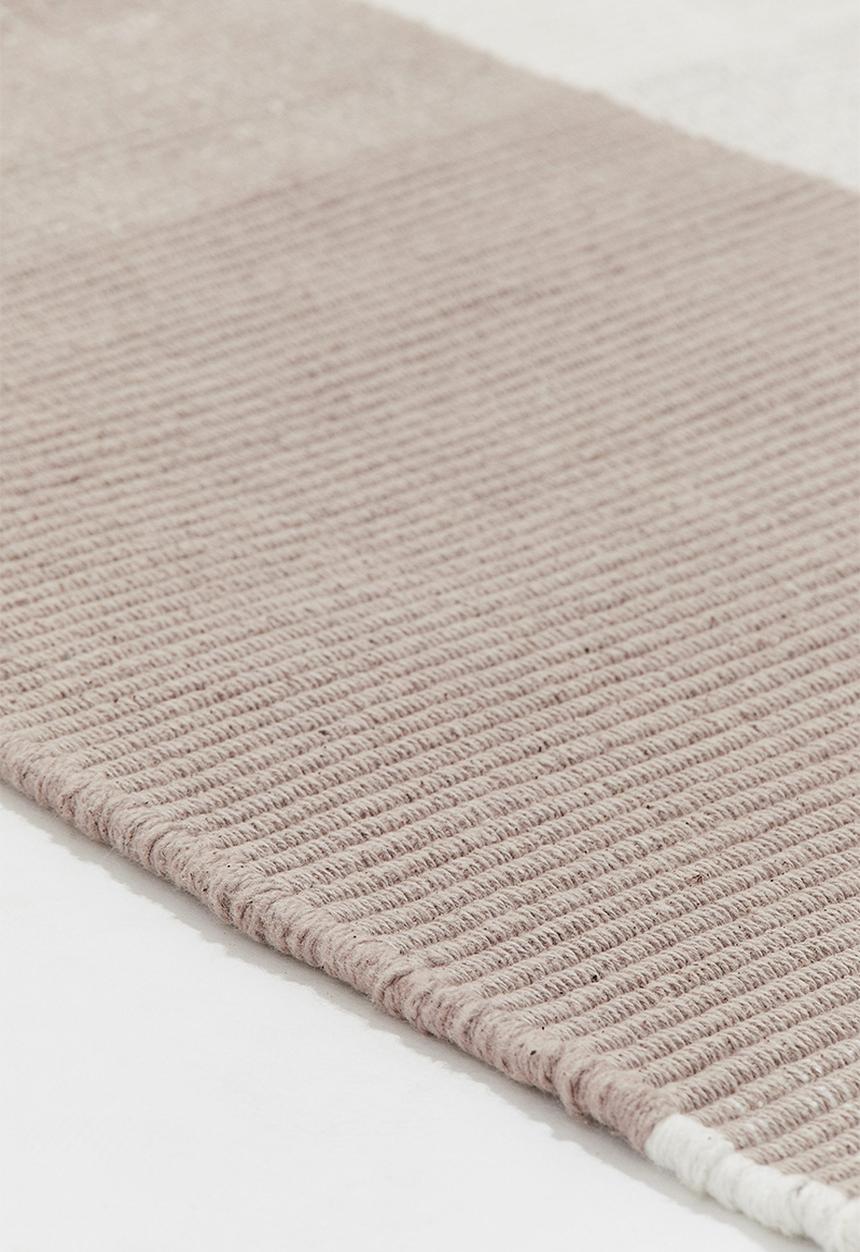 H&M - Checked flat weave rug - beige checked