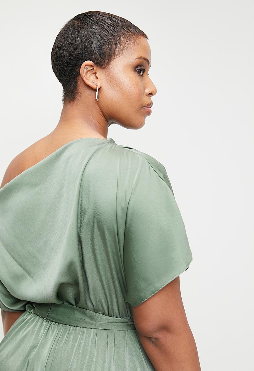 MILLA - Slash neck maxi dress - laurel wreath
