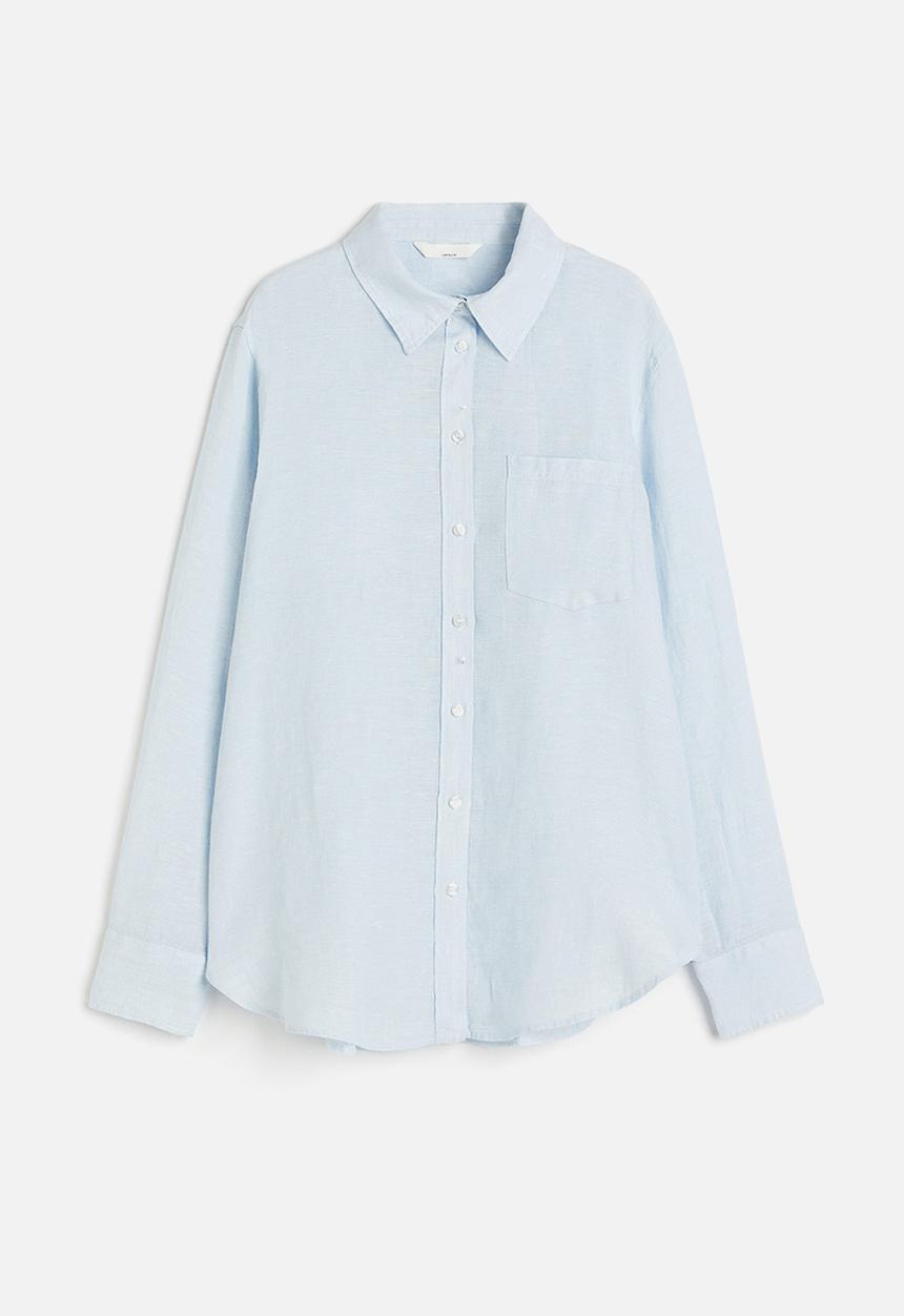 H&M - Linen shirt - blue