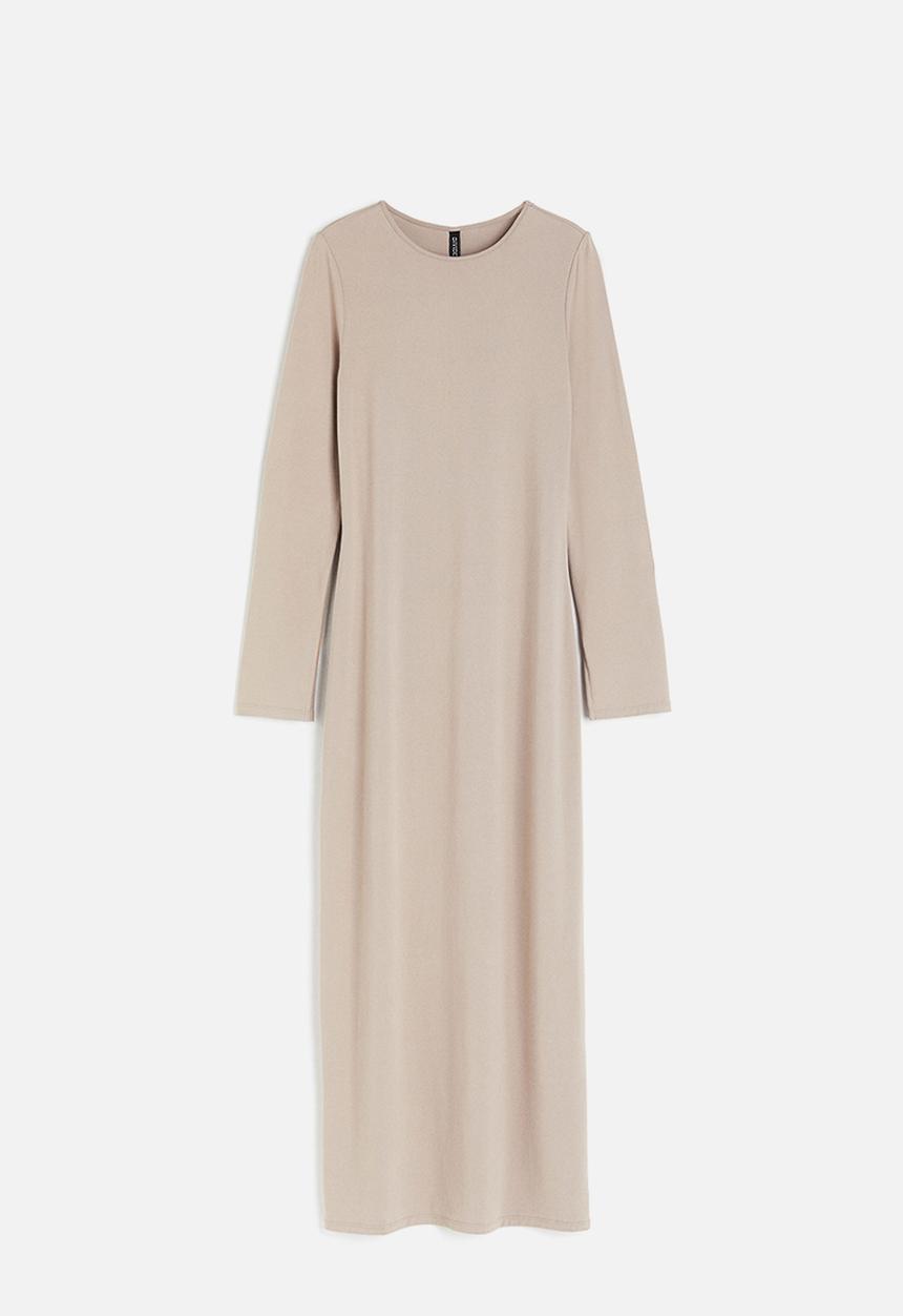 H&M - Jersey bodycon maxi dress - beige