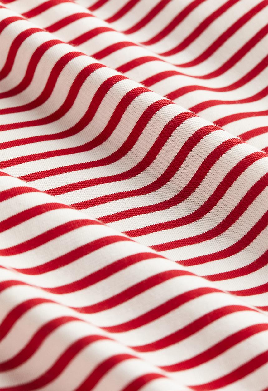 H&M - Oversized boat-neck top - red