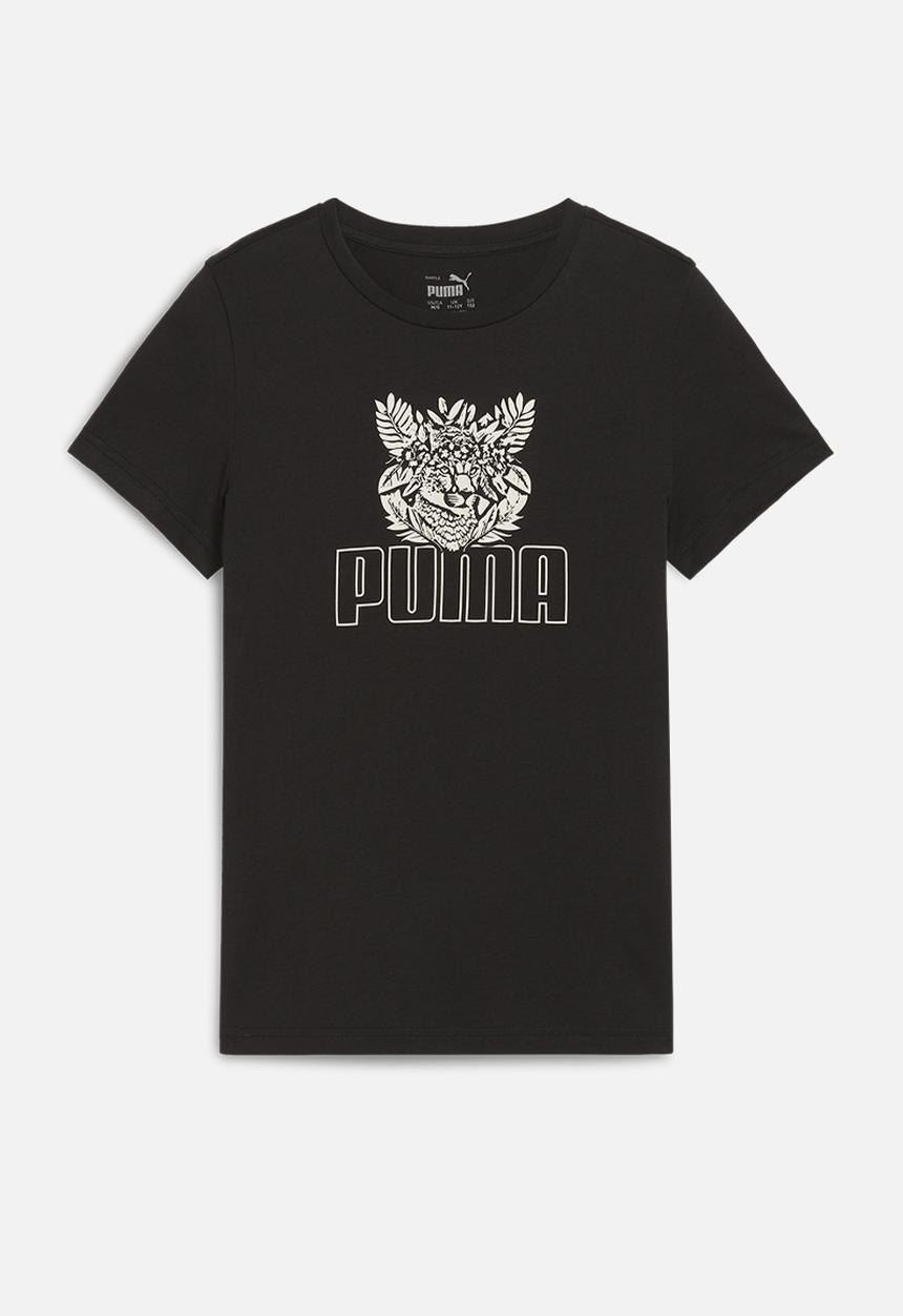 PUMA - Ess+ Tropicat Tee G - Puma Black