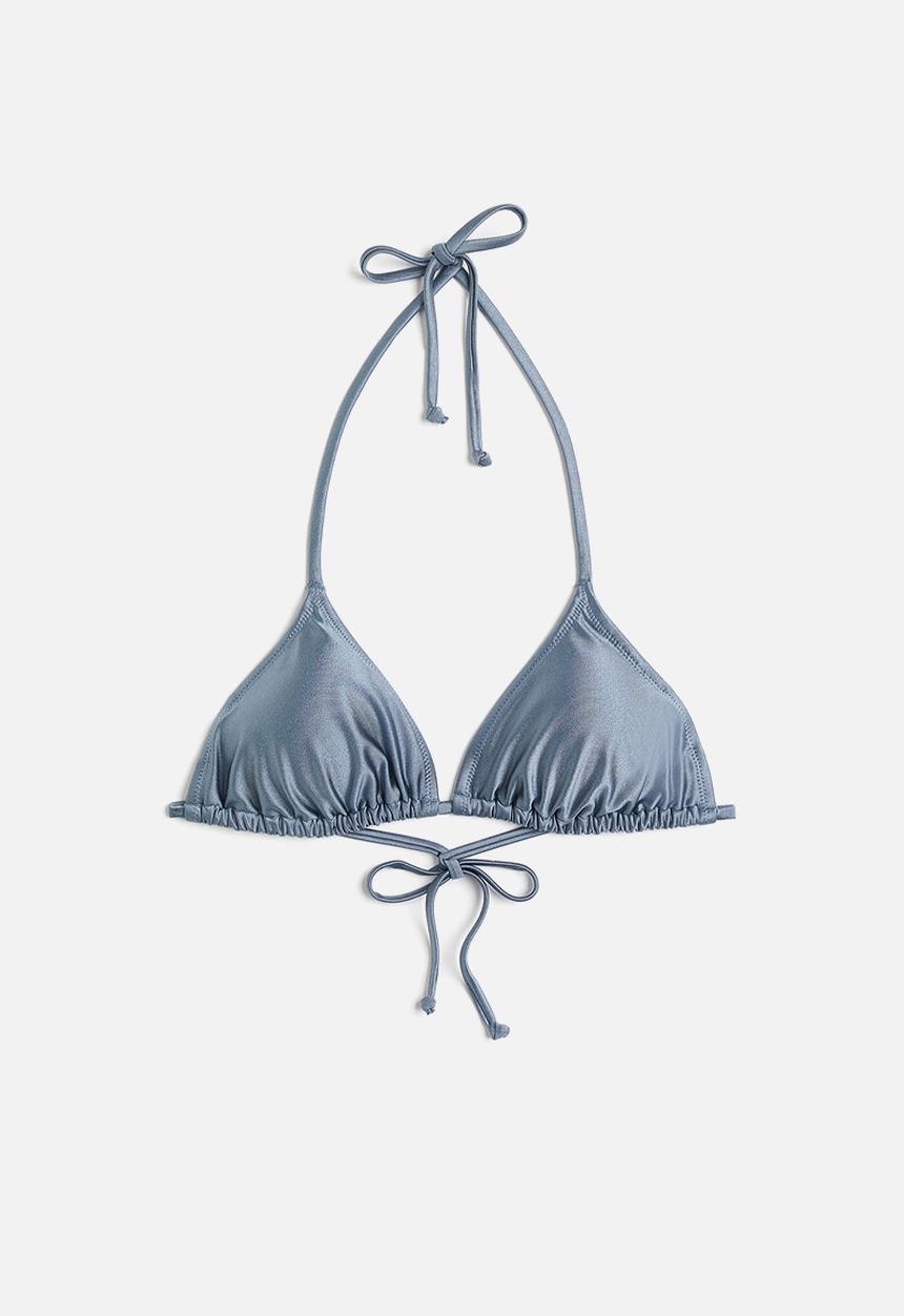H&M - Padded triangle bikini top - blue