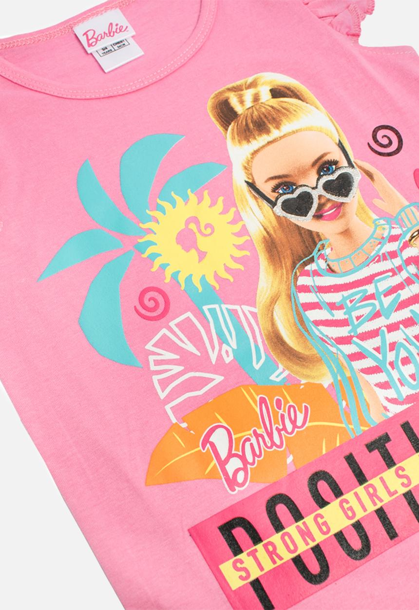 Character Group - Barbie short sleeve pj set - pink