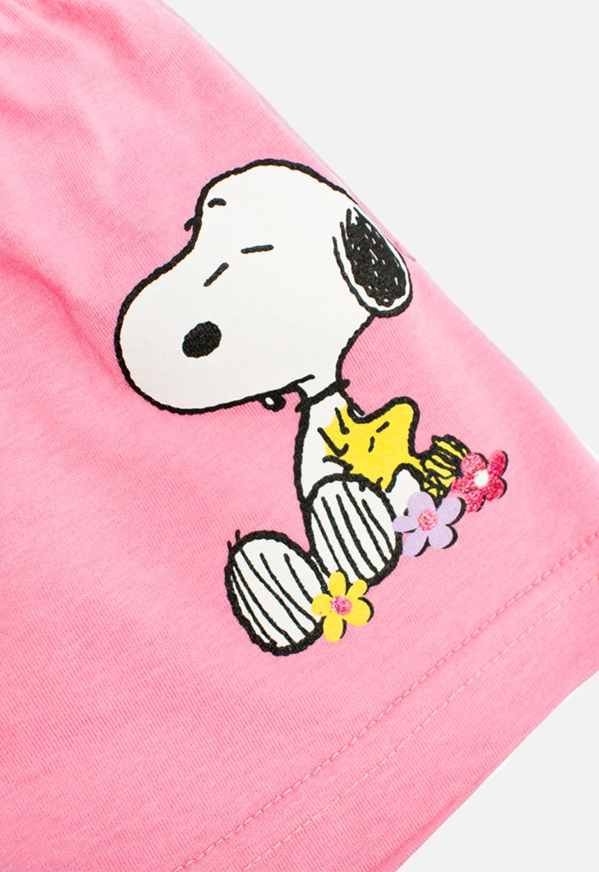 Character Group - Snoopy short sleeve pj set - pink