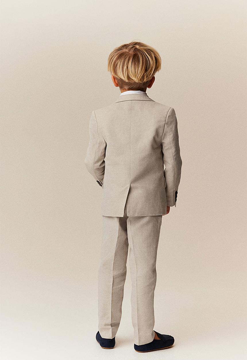 H&M - Slim fit suit trousers - light greige