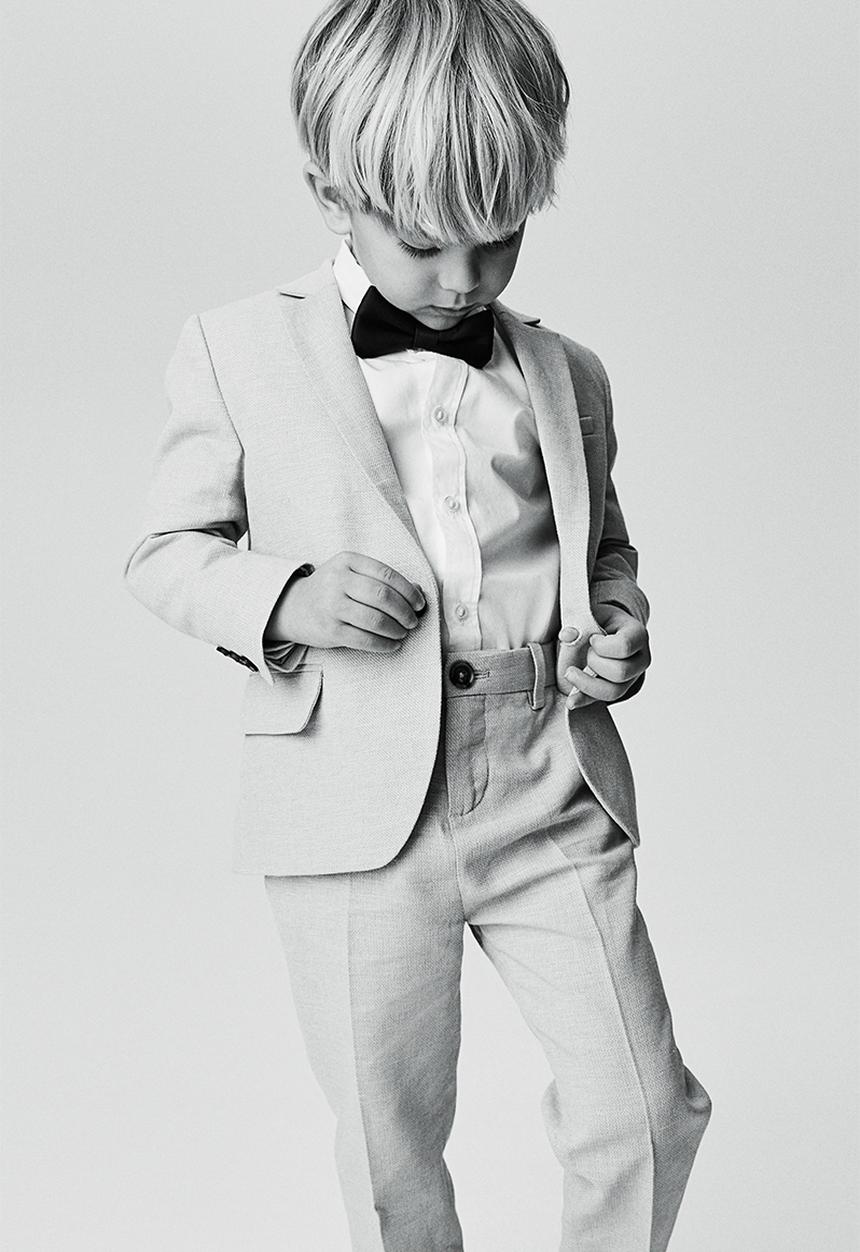 H&M - Slim fit suit trousers - light greige