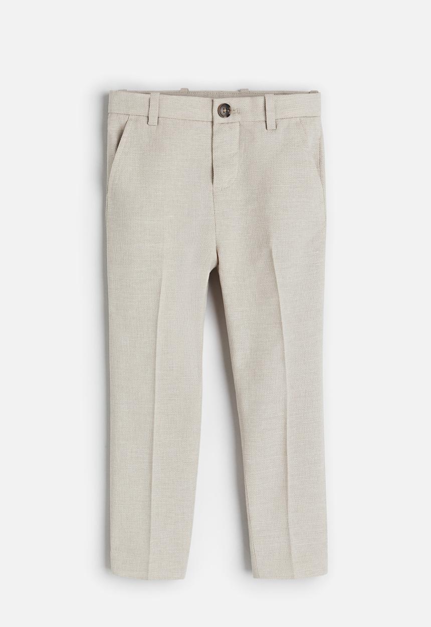 H&M - Slim fit suit trousers - light greige