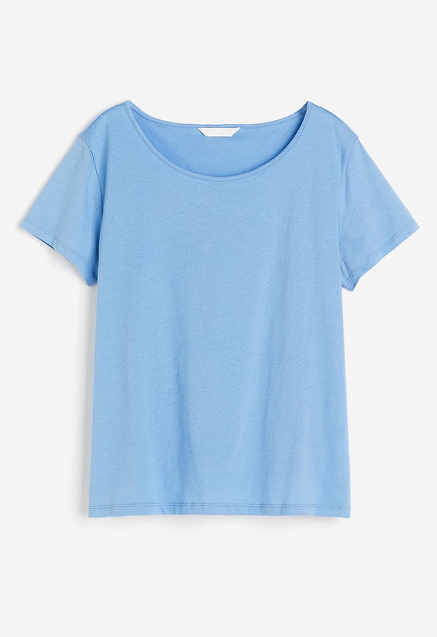 H&M - Cotton T-shirt - sky blue