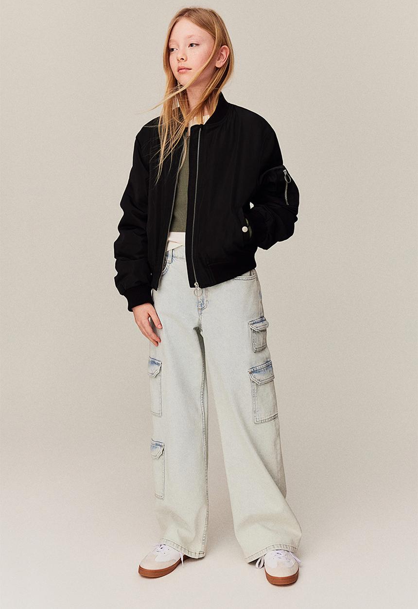 H&M - Bomber jacket - black