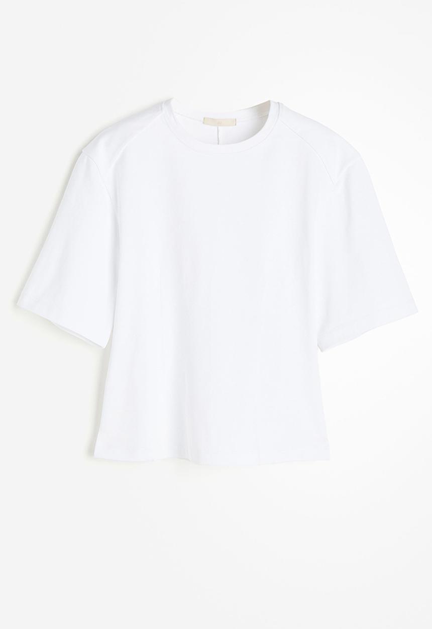 H&M - Tapered-waist top - white