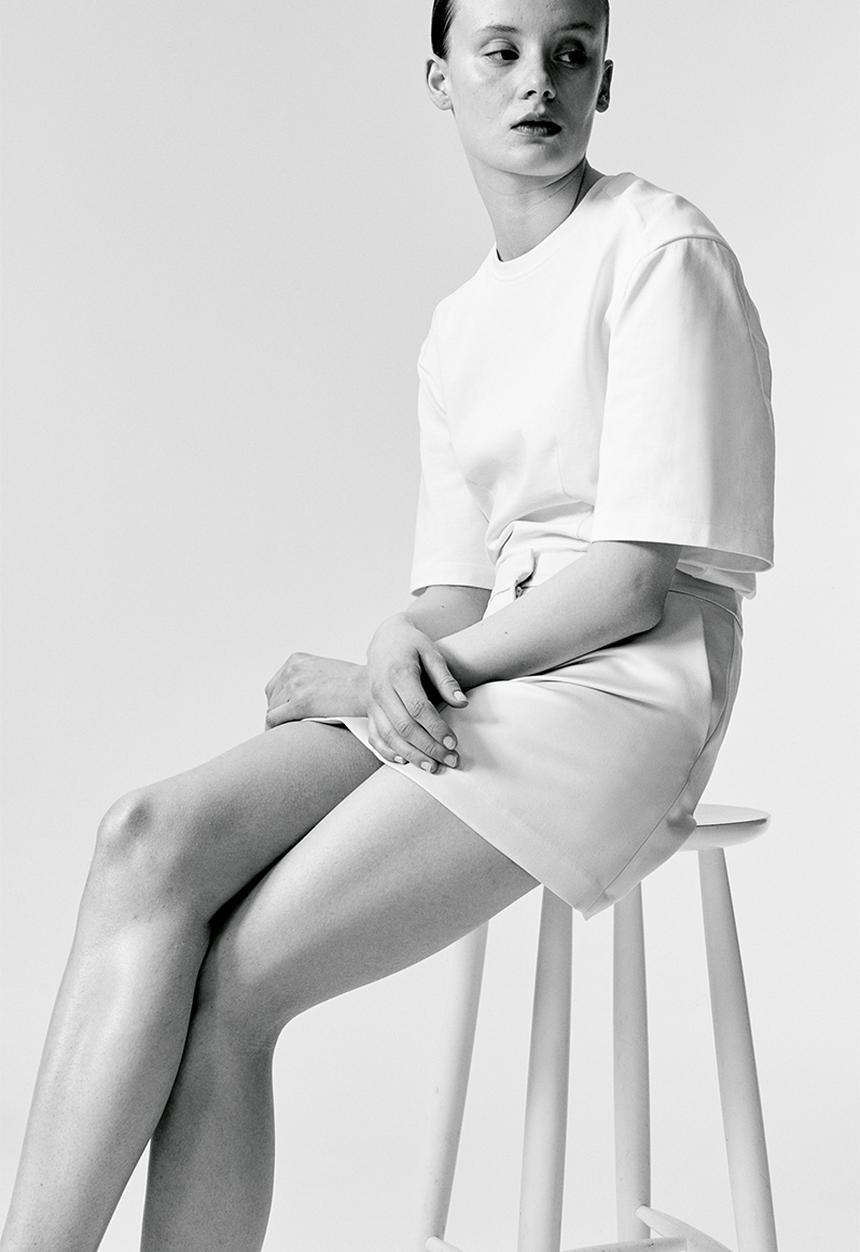 H&M - Tapered-waist top - white