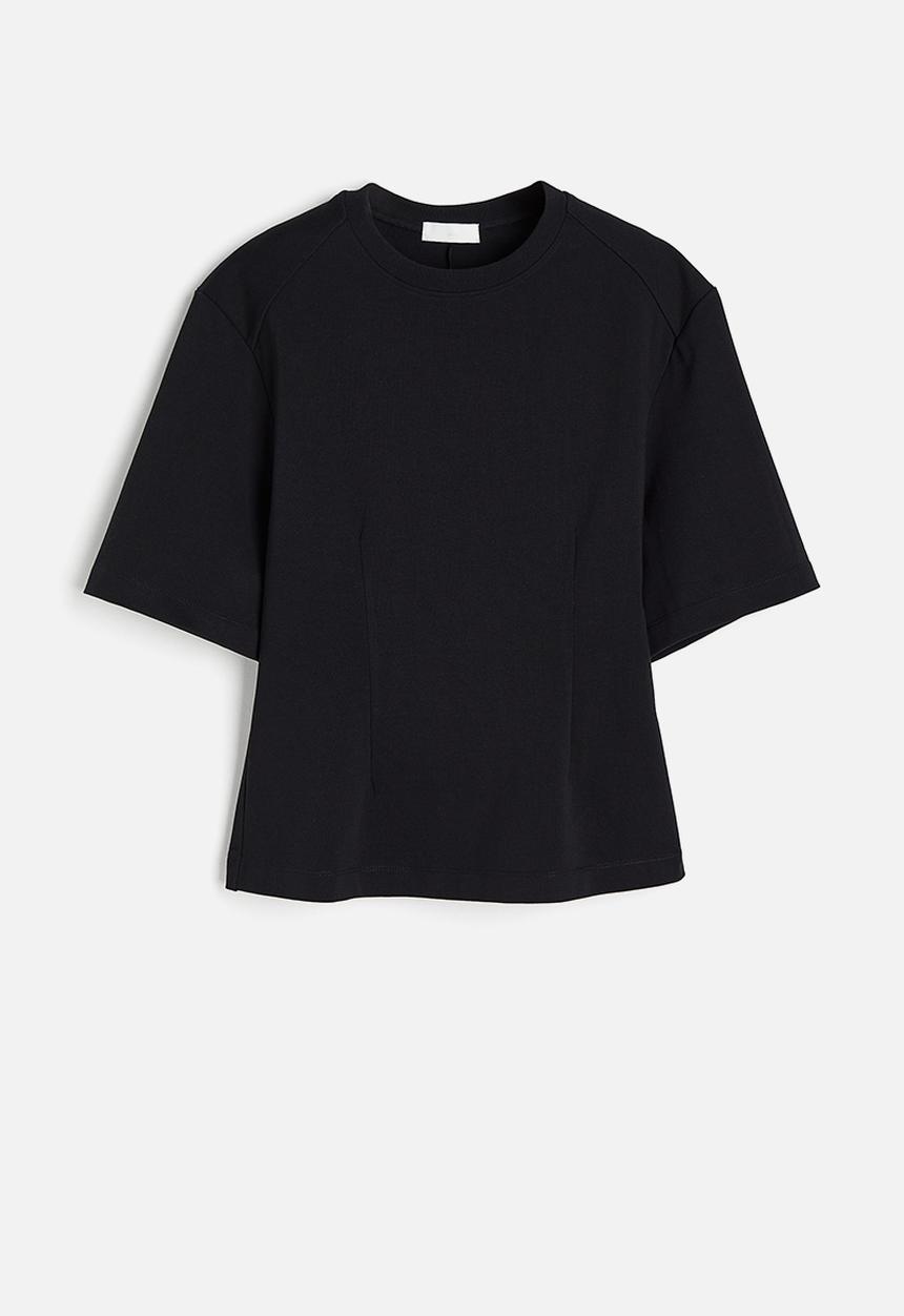 H&M - Tapered-waist top - black