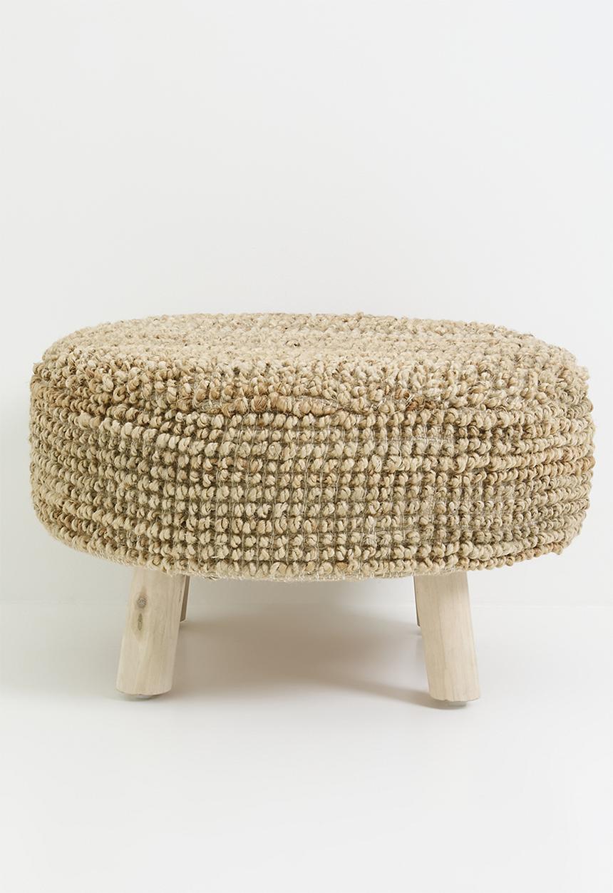 Sixth Floor - Kirs jute stool - Natural