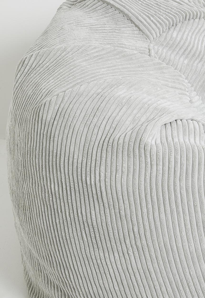 Sixth Floor - Bella large beanbag - silver