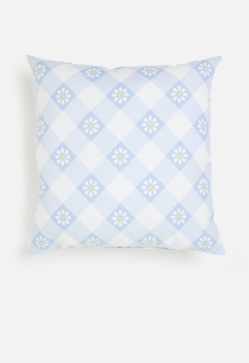 Sixth Floor - Daisy cushion cover - Blue
