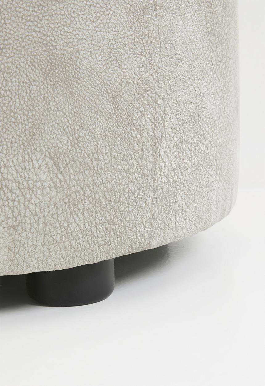 Sixth Floor - Quaid small ottoman - Dakar stone