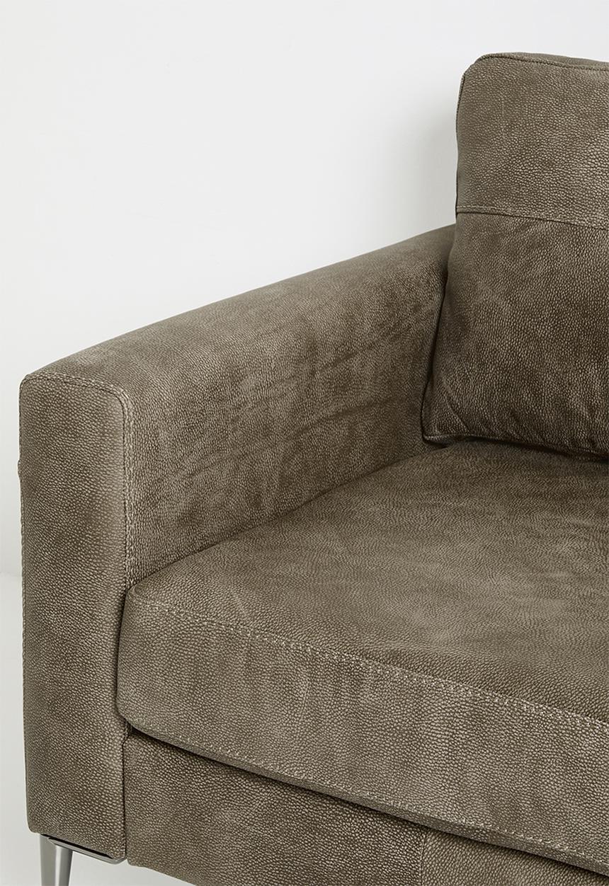 Sixth Floor - Terra 3 seater genuine leather - Andes stone