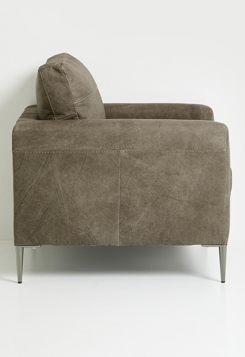 Sixth Floor - Terra armchair genuine leather - andes stone