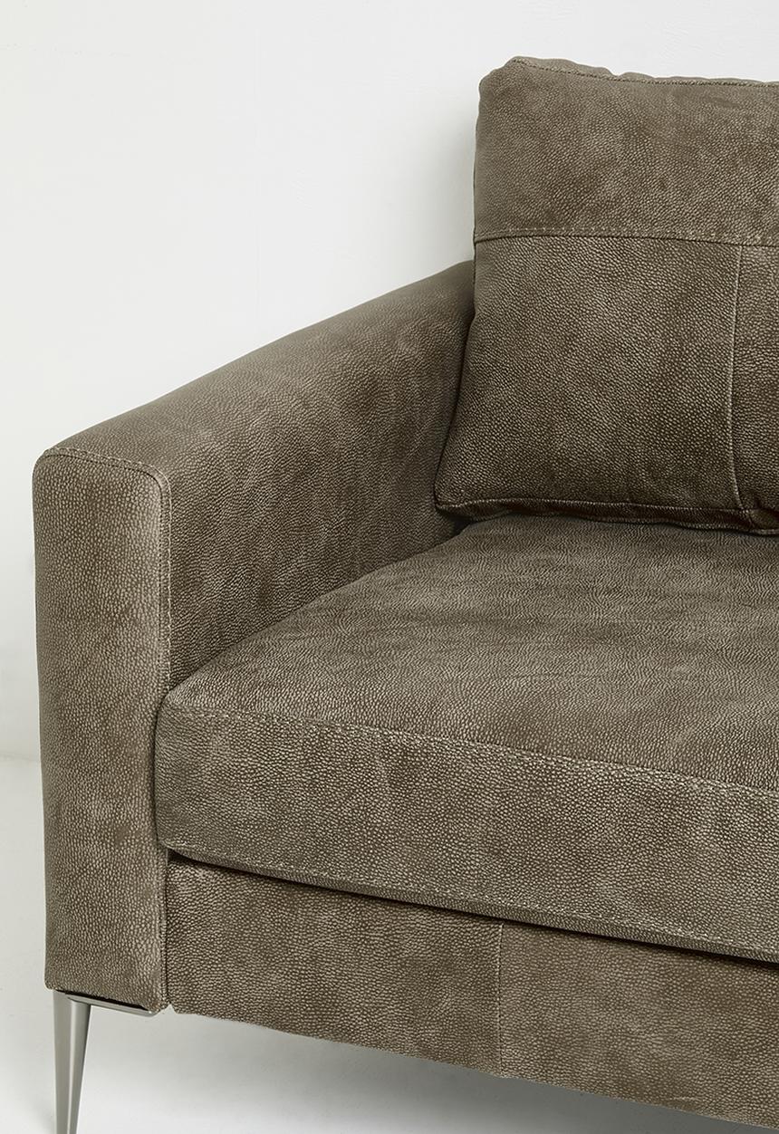 Sixth Floor - Terra armchair genuine leather - andes stone