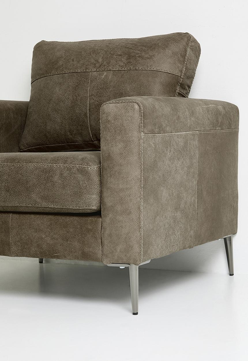 Sixth Floor - Terra armchair genuine leather - andes stone