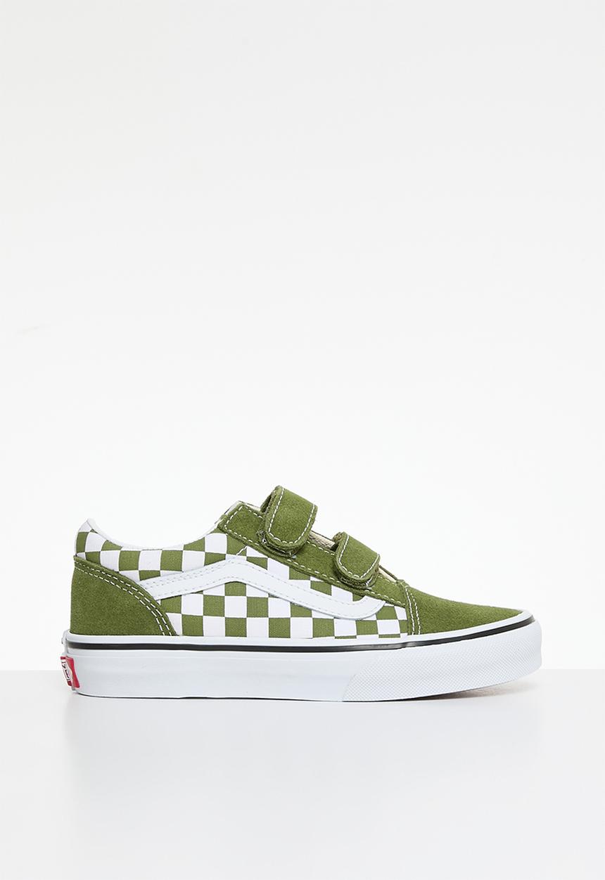 Vans - Old Skool V-Color Theory Checkerboard - Pesto