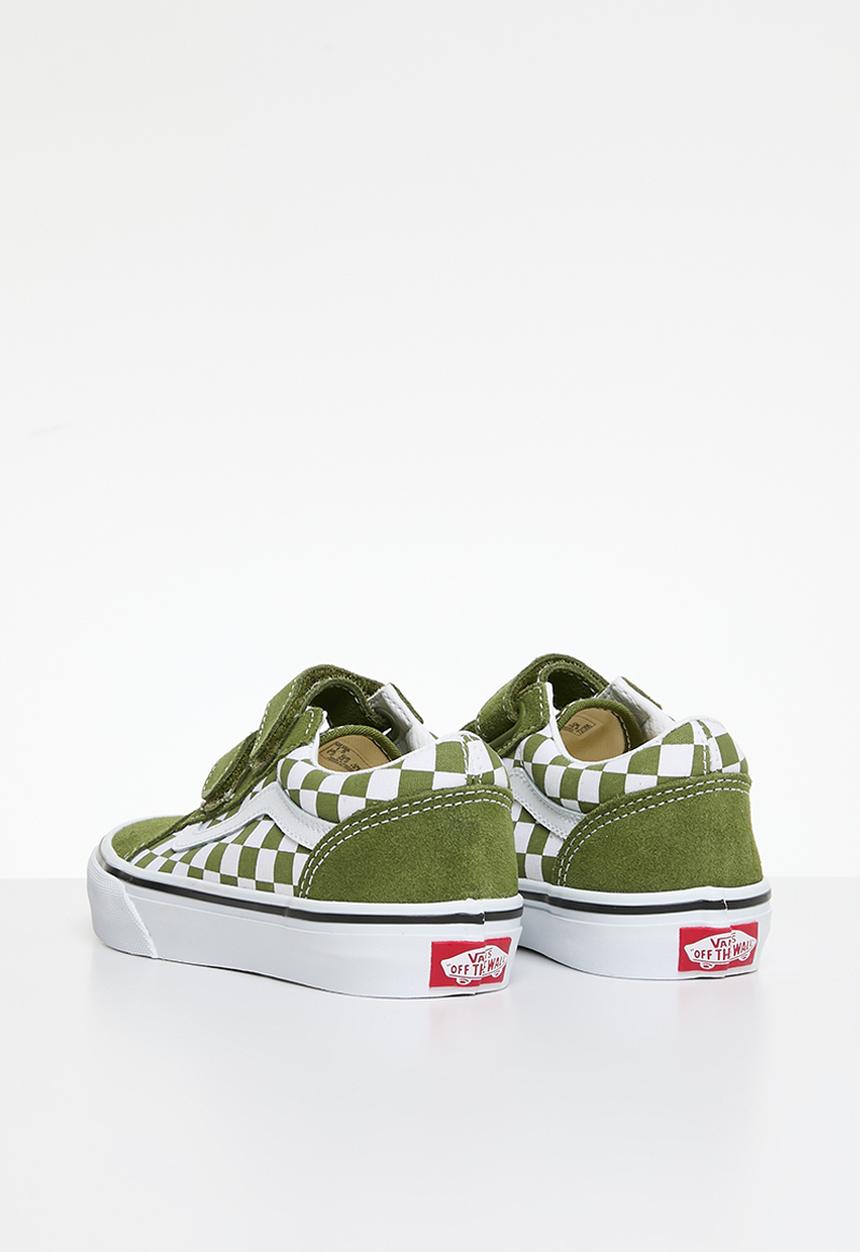 Vans - Old Skool V-Color Theory Checkerboard - Pesto