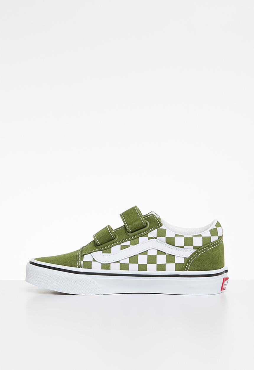 Vans - Old Skool V-Color Theory Checkerboard - Pesto