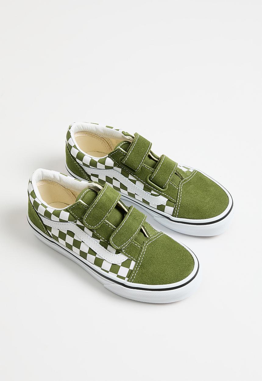 Vans - Old Skool V-Color Theory Checkerboard - Pesto