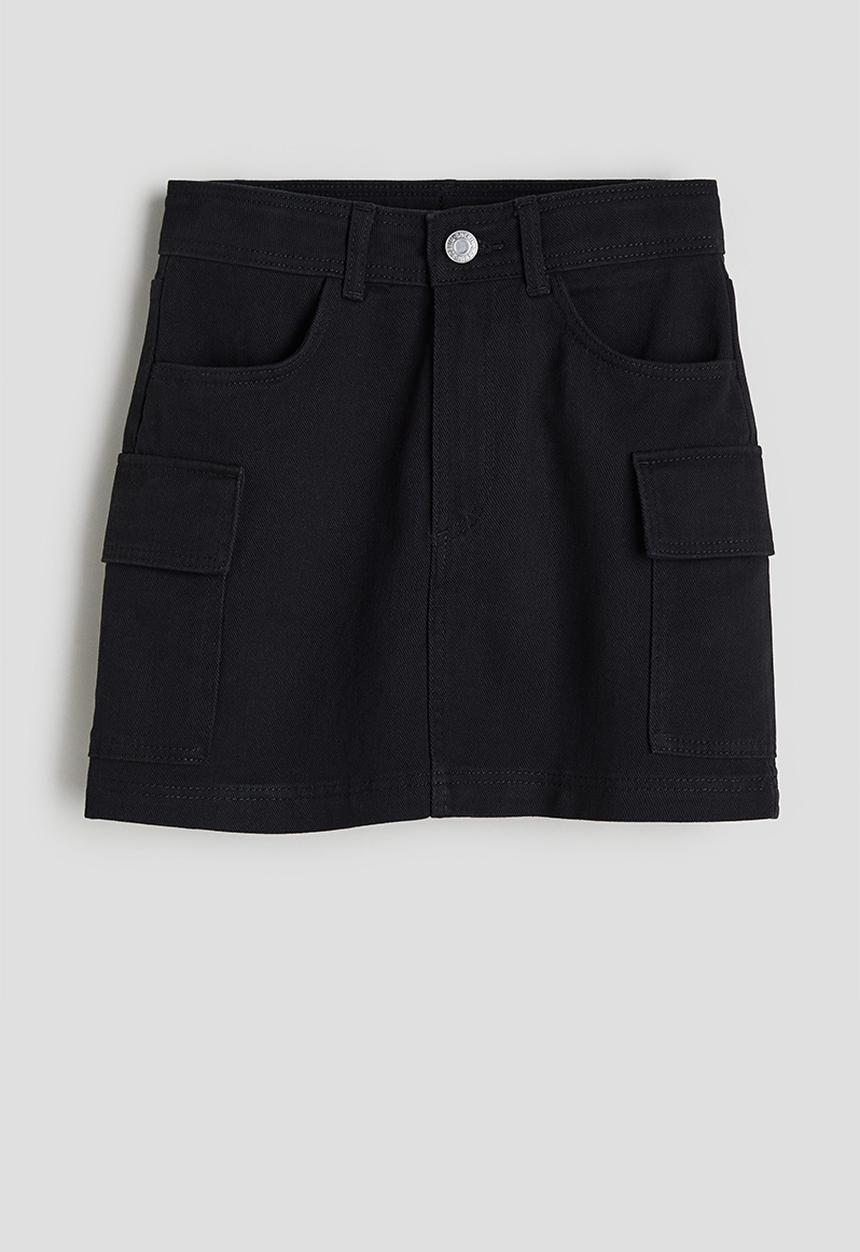 H&M - Cargo skirt - black