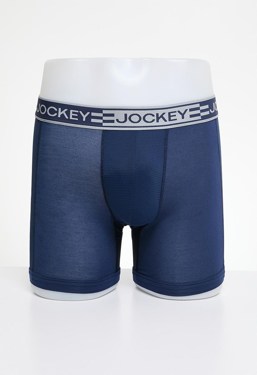 Jockey - Sport modrnist long leg trunk - blue