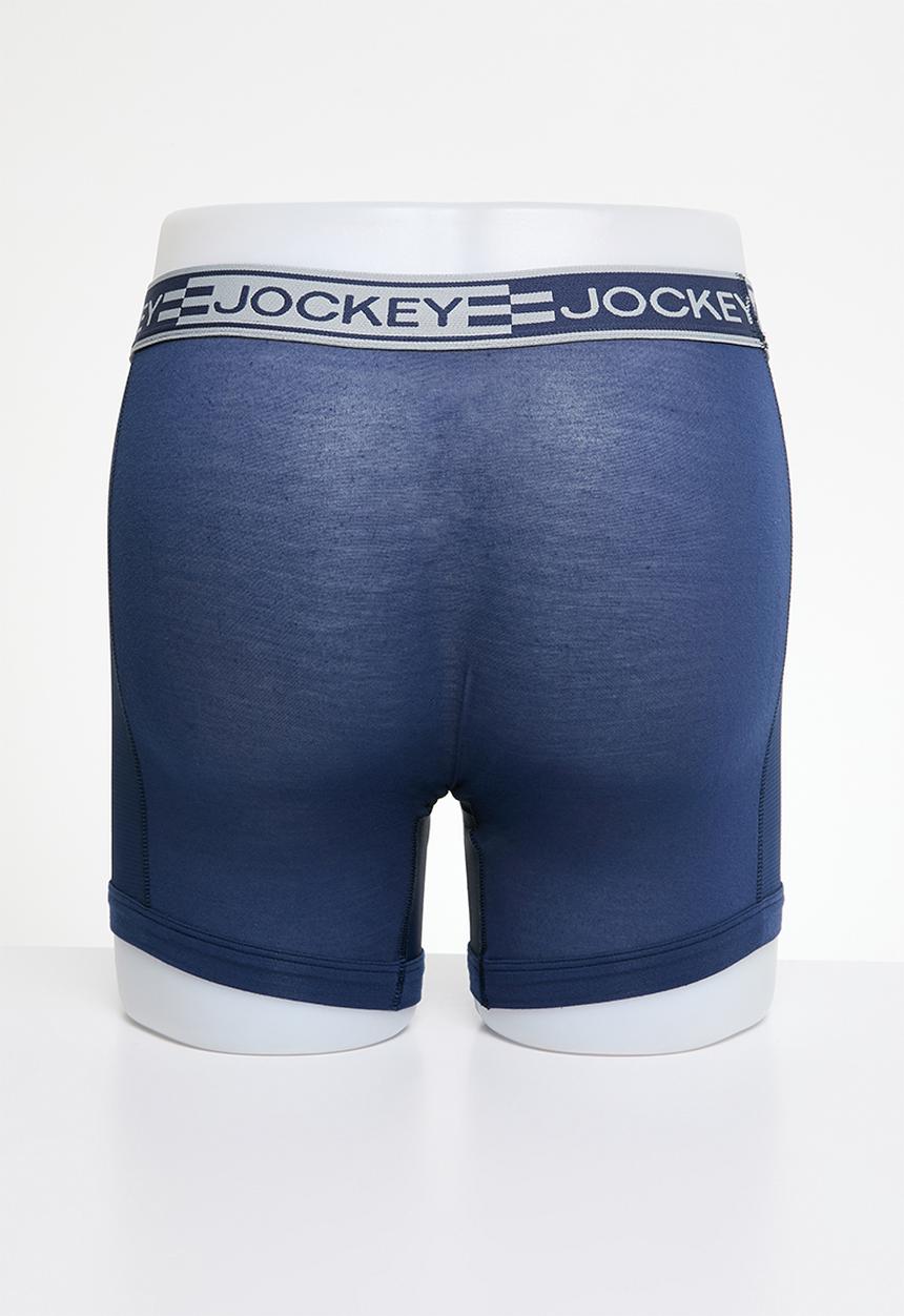 Jockey - Sport modrnist long leg trunk - blue