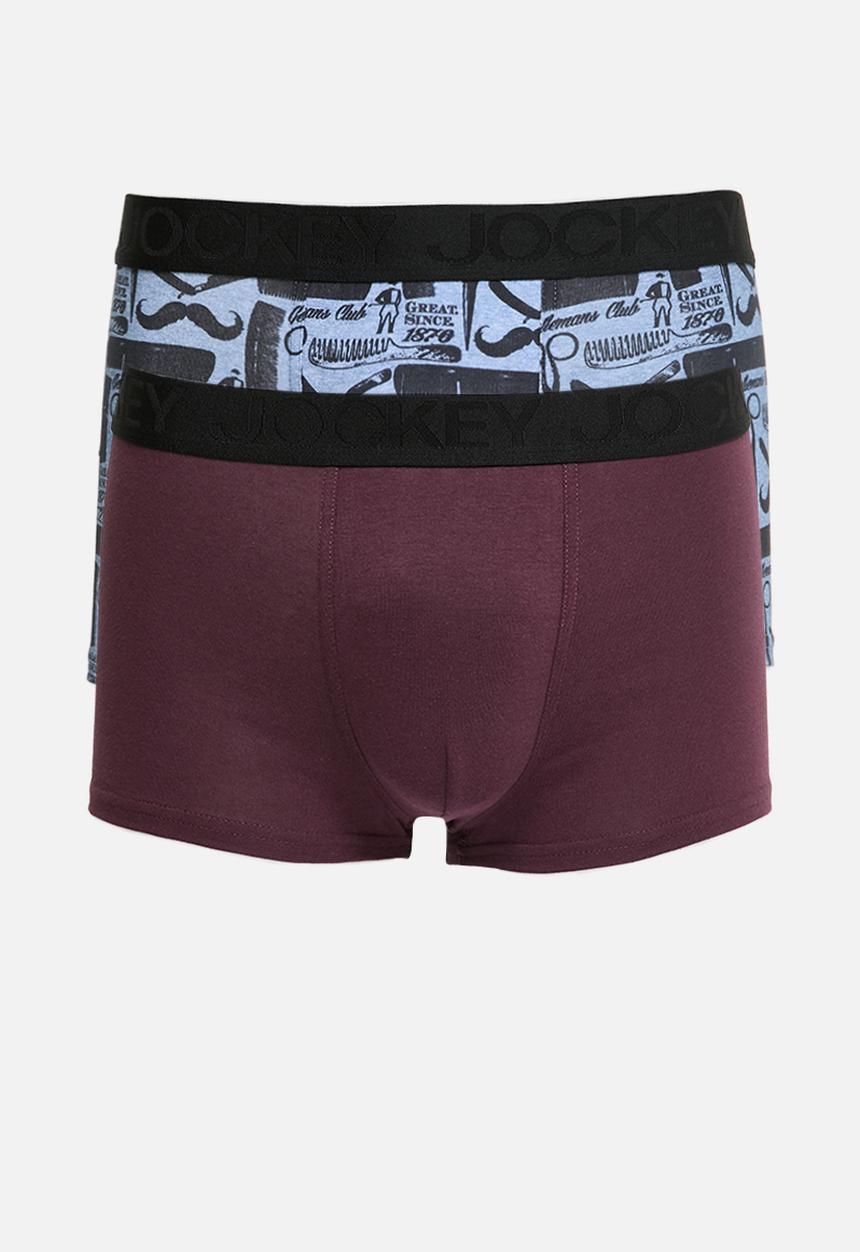 Jockey - Bot regular leg trunks - gentlemens club & deep sangria