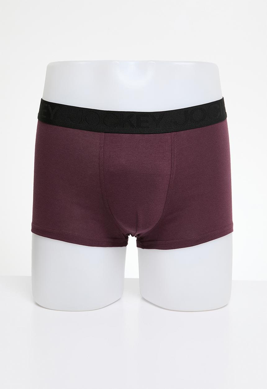 Jockey - Bot regular leg trunks - gentlemens club & deep sangria