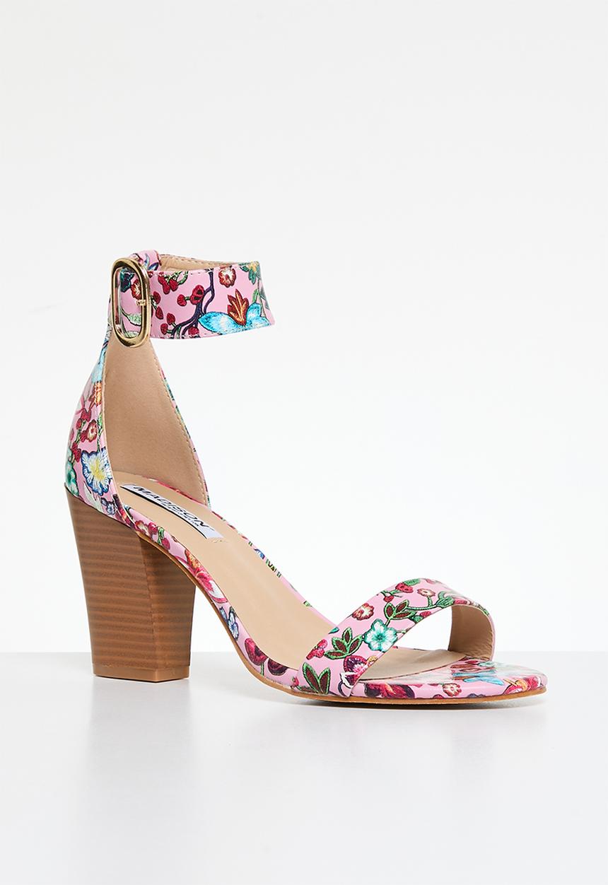 Madison® - Allan 3 block heel - pink floral