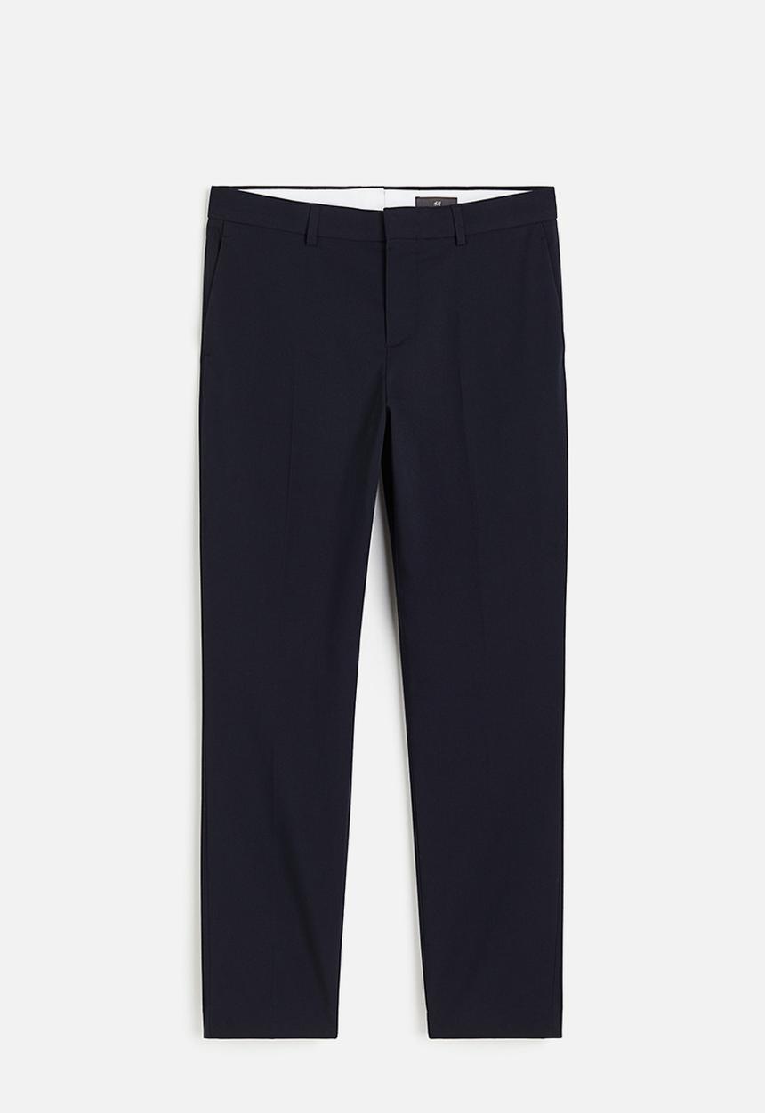 H&M - Slim fit suit trousers - navy blue