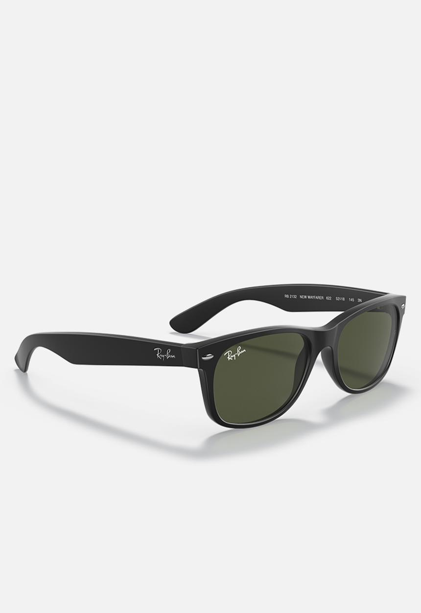 Ray-Ban - New wayfarer sunglasses 55mm - crystal - green & black 