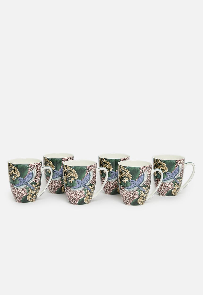 Maxwell & Williams - Reminisce Coupe Mug Floral 420ML Set of 6 - Multi