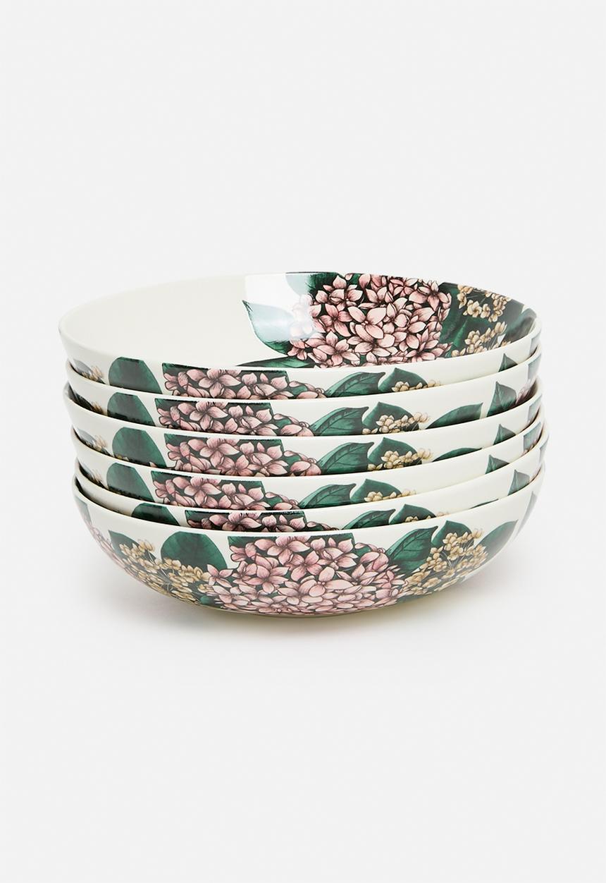Maxwell & Williams - Reminisce Coupe Bowl Floral  Set of 6 - Multi