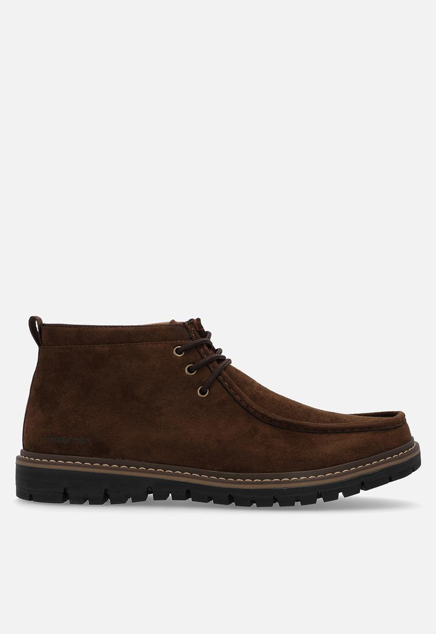 MAZERATA - Raymond 2 faux suede - chocolate