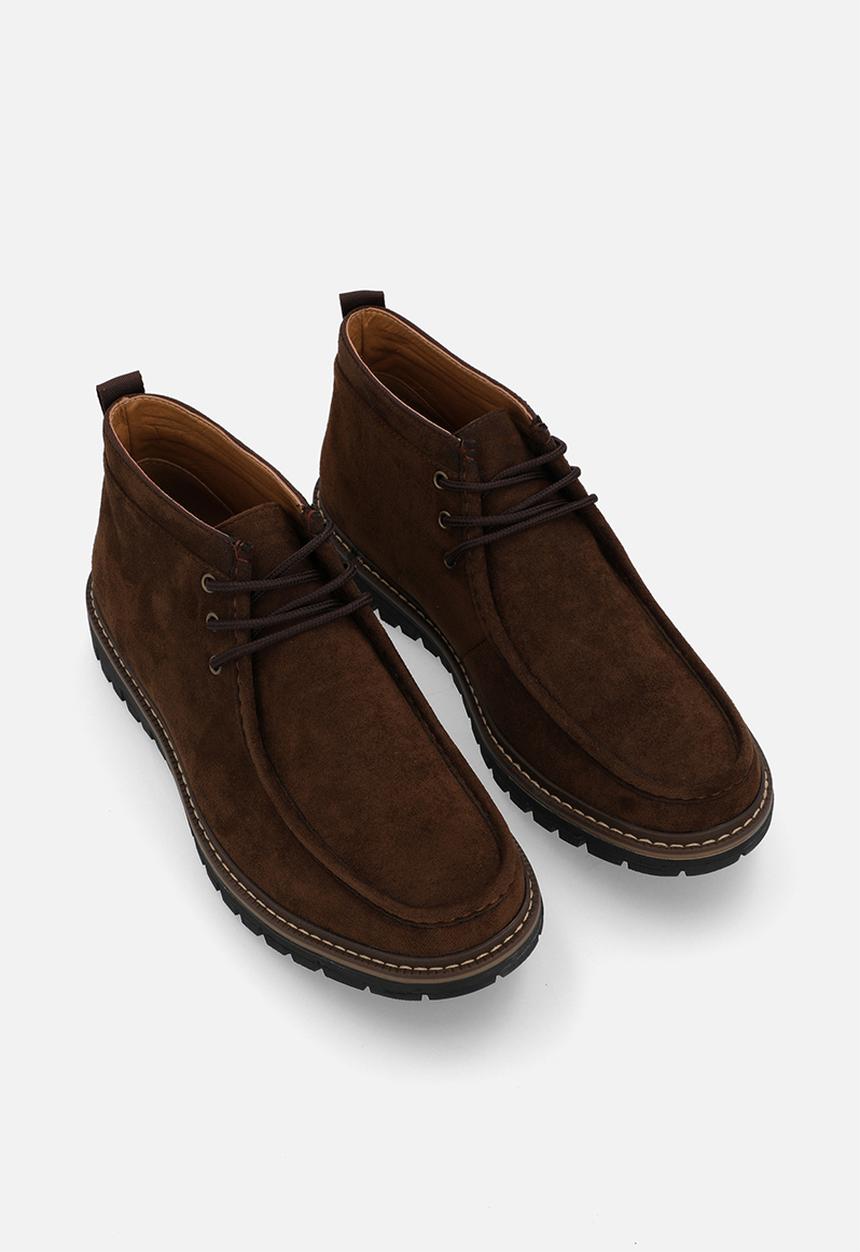 MAZERATA - Raymond 2 faux suede - chocolate