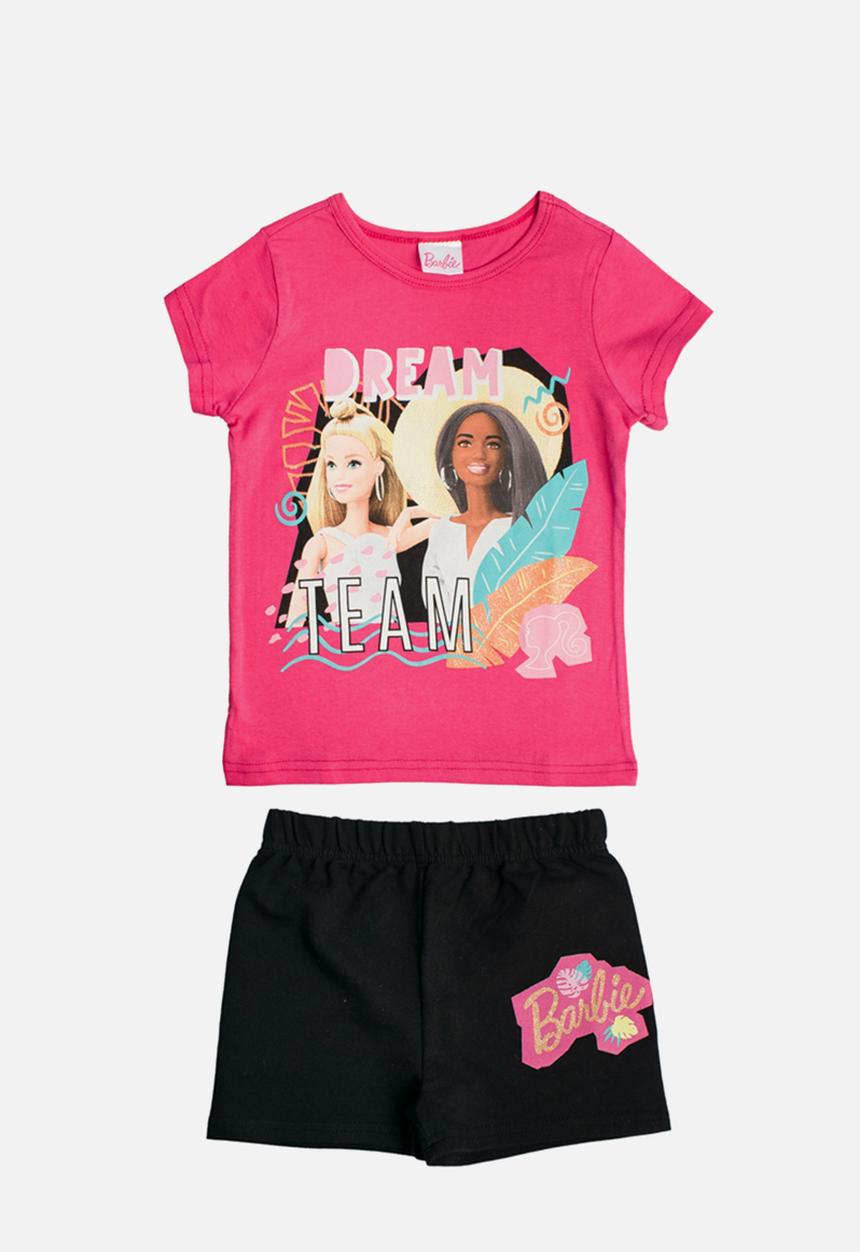 Character Group - Barbie shorts set - pink & black
