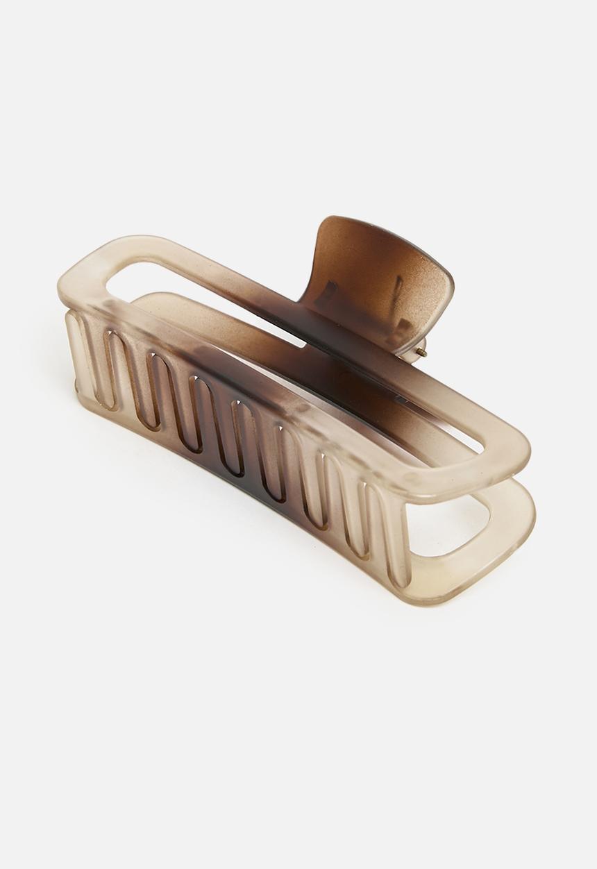 Me&B - Rectangle Claw Clip clear - stone
