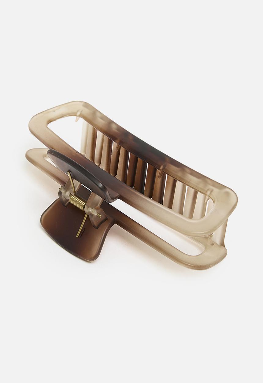 Me&B - Rectangle Claw Clip clear - stone