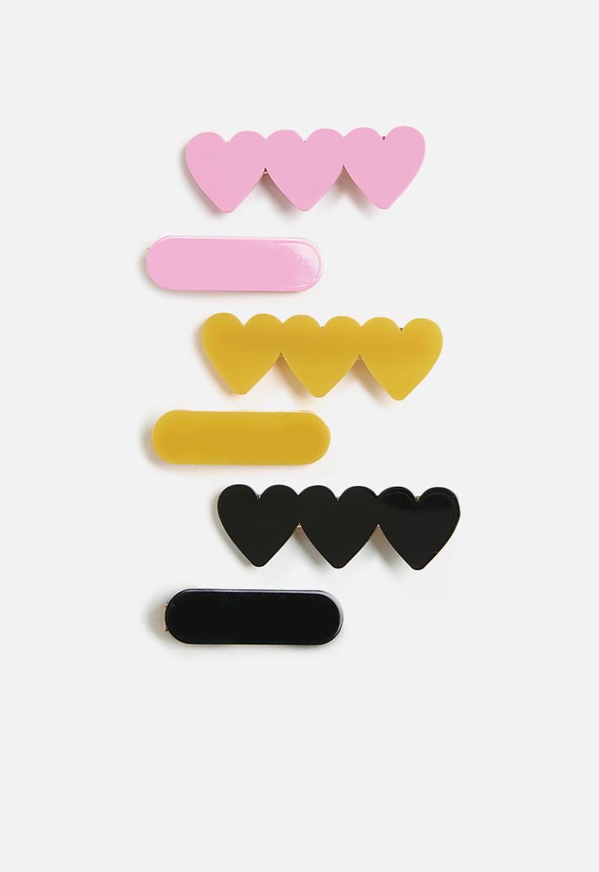 Me&B - Trio Heart Clip - multi