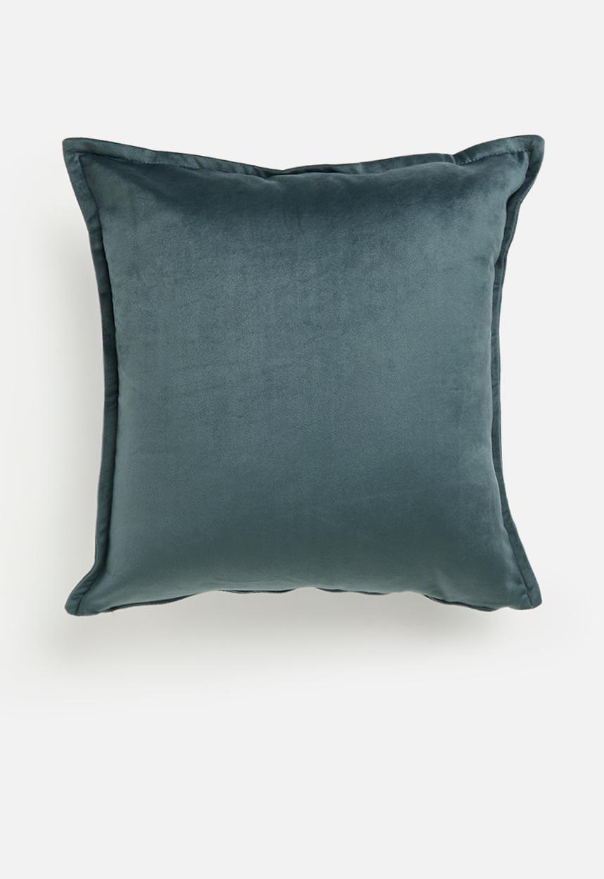 Grey Gardens - Rema velvet cushion cover - Charcoal