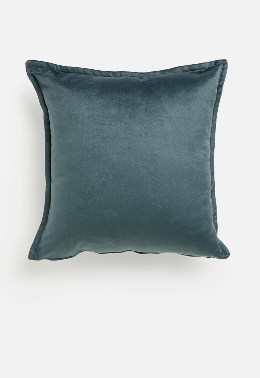 Grey Gardens - Rema velvet cushion cover - Charcoal