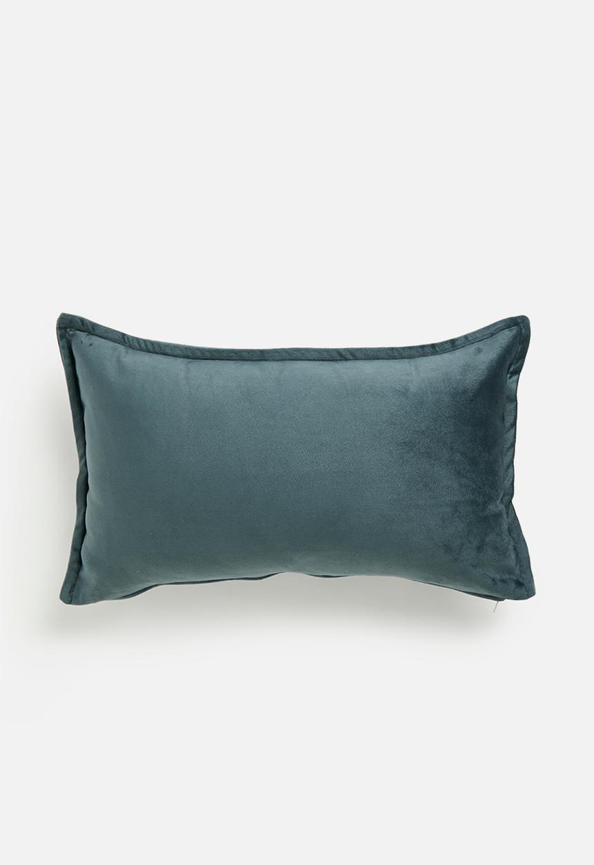 Grey Gardens - Rema velvet cushion cover - Charcoal